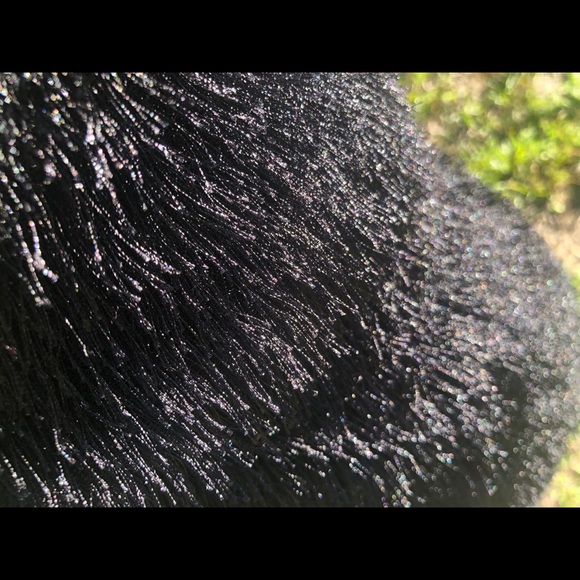 Kardasian Kollection Fringed Fur Mini Skirt Size M - Picture 7 of 16